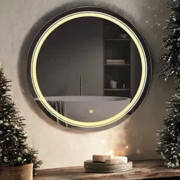 NEW ROUND 24*24 INCH LED MIRROR WITH THREE COLOR LIGHTS AND TOUCH SENSORS Bathroom Mirror-picture-30
