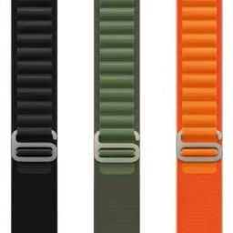 HiWatch Alpine Loop Nylon Bands/Straps Compatible with Watch 49mm 45mm 44mm 42mm Men & Women, Adjustable Strap with Metal G-Hook Premium orange , green ,and black color Strap for iWatch Ultra Series SE 8 7 6 5 4 3 2 1 (Only Alpine Loop Strap for Apple iWatch, Watch NOT Included) Smart Watch Strap-image-53
