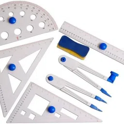 uttam Geometry Box For Teaching Students Purpose (Set of 7) PLASTIC Geometry Box image 2