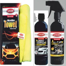 Tyre shine, Polish, Towel Combo-24