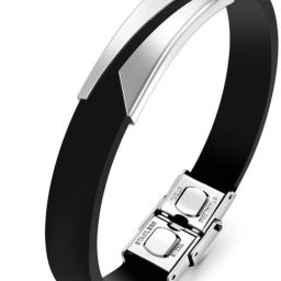 Silver Metal Men & Women Wrist Band-image-2