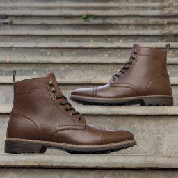 Genuine Leather Ankle Length Boots for Men | Soft Cushioned Insole Boots For Men-image-64