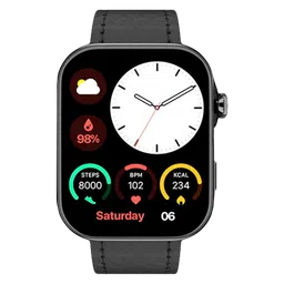 noise ColorFit Ultra 3 Smartwatch with Bluetooth Calling (49mm AMOLED Display, IP68 Water Resistant, Classic Black Strap)-1