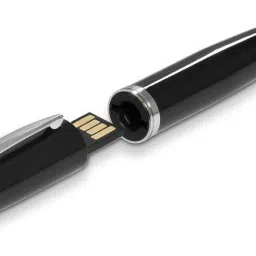 KBR PRODUCT Data stick with ball pen + stylus + USB 2.0 32gb black media storage device 32 GB Pen Drive Compatible with Gaming Console, Desktop Computer, Audio Player, Television, Laptop USB 2.0 Metal Case-11