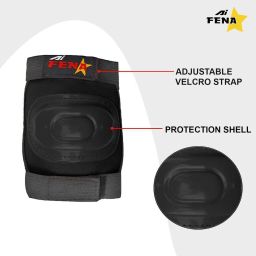 fena Skating Protective 1 Helmet,1 set Knee Cap,1 set Elbow Cap,1 Palm Skating Kit image 3
