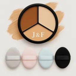 Smooth Touch Soft makeup applicator pack | 3 Shade Concealer & Finger Puff Combo-image-48