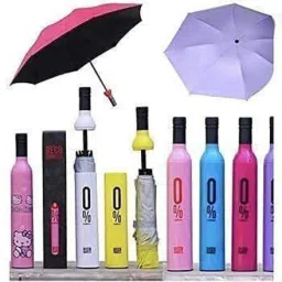 Wine Bottle 110 cm Travel Umbrella (Black and Red) -Set of 1 Umbrella-picture-21