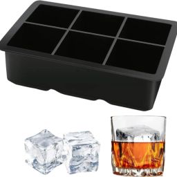 Ice Cube Trays for Freezer Silicone Big Size - Easy Release, Molds for Freezer Black Silicone Ice Cube Tray-image-41