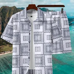 Men Top & Shorts Set White Ombre/Dyed-image-70