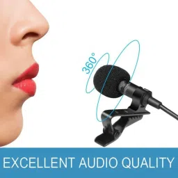 Collar Microphone Kit with Voice Recording Filter Mic for Recording Singing YouTube on Smartphones School and Tuition Classes Microphone-image-38