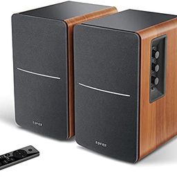 Edifier R1280DBs Active Bluetooth Bookshelf Speakers - Optical Input - 2.0 Wireless Studio Monitor Speaker - 42W RMS with Subwoofer Line Out - Wood Grain image 2