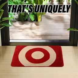 Kuber Industries Red Self-Design Cotton Doormat image 3