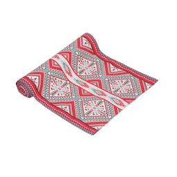 Alina decor Red & White Digital Printed Table Runner image 3