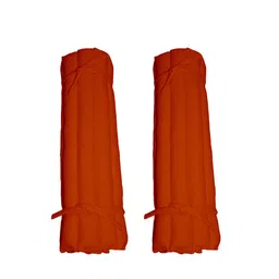 Lushomes Set Of 2 Red Solid Square Chair Pads image 5