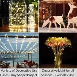 SPARK WORLD Yellow Rice Shape LED Fairy String Lights image 4