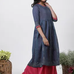 W Regular Kurta With Palazzos image 5