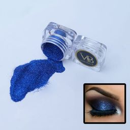 Veoni BELLE Set Of 2 HD Holographic Loose Glitter Eyeshadow 5g Each- Blue 3 & Sea Green 12 image 2