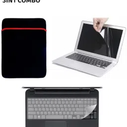 UNIXAA 3IN1 Laptop Combo 15.6 Inch Laptop Sleeve With Screen Guard & Key Guard Combo Combo Set-image-25