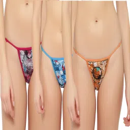 Pack of 3 Women Hipster Multicolor Panty-image-62