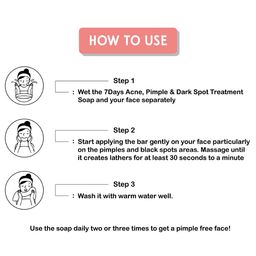 KISRA 7Days Pimple & Dark Spot Treatment Soap image 3