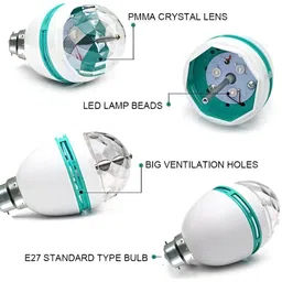 SPARK WORLD White Disco Ball String Lights image 3