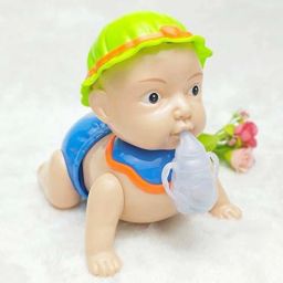 destico Runing and Weeping Naughty Baby Crawling Toy with Music and 3D Lights image 3