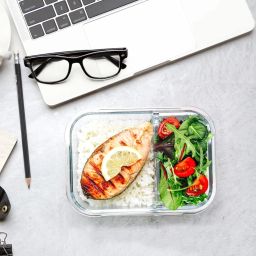High Big Microwave Safe Office 2 Containers Lunch Box-image-34
