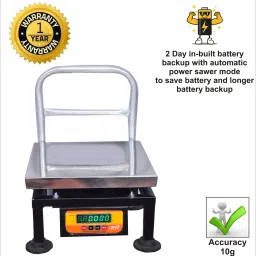 GRAMTECHNOLOGY Digital 200kg x 10g pole Weight Machine for Kirana, Factory & Vegetable shop Weighing Scale image 5