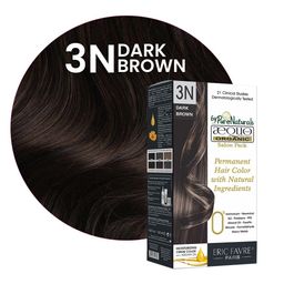 Aequo Organic Set of 2 Permanent with Natural Ingredients 120 ml Each - Dark Brown 3N image 2