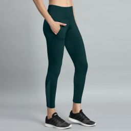 Solid Women Dark Green Tights-image-51