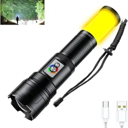 Metal C20 Led Torch 6-8Hrs Work time,High Power Long Distance Rechargeable Torch Torch-0