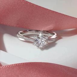 Zarkan 925 Hallmark Silver Sparkle Of Love Ring For Girls & Women Silver Zircon Rhodium Plated Ring-image-11