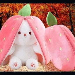 Pink Color Reversable Bunny Rabbit Soft Toy For Kids_NEW1 - 35 cm-image-13
