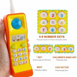 Mobile Phone Toy Intelligent Multi Function Learning Toy For Kids.-8