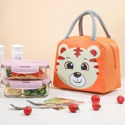 Lunch Bag Thermal Insulation Useful Durable Oxford Cartoon Lunch Bag Waterproof Lunch Bag-image-60