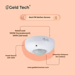 Geld Tech (GT-P08), PIR Motion Sensor | 220V inbuilt Energy Saving Device Sensor Switch image 3