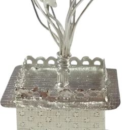 Silver Plated Tulsi Plant for Pooja Decorative Pooja Articles Decorative Showpiece - 5 cm-image-68
