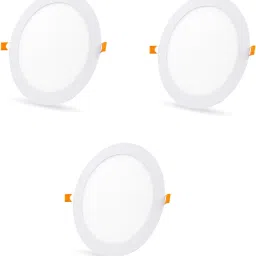 12 Watt Ultra Slim White Led Super Bright Panel Light Round Shape Conceal POP Light (Pack of 03) Recessed Ceiling Lamp-image-36