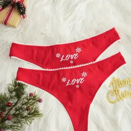 Pack of 2 Women Thong Red Panty-image-33