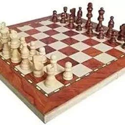 11"X11" Wooden Folding Chess Set with 32 Pieces for Kids & Family (Pack of 1) 30 cm Chess Board-picture-35