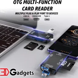 DIGICLAMBO 6 in 1 with,OTG SD, USB Type C 3.0 Camera Housing image 3