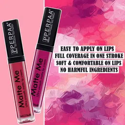 PERPAA Set Of 2 Matte Me Ultra Smooth Lip Creams 5 ml Each - Hidden Magenta & Brown Woods image 4