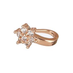 Aadvik Designs Rose Gold-Plated CZ-Studded Clip-On Nosepin image 3