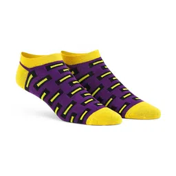 Dynamocks Pack Of Two Patterned Ankle-Length Anti-Microbial Socks image 2