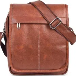 Brown Men & Women Sling Bag UNISEX SLING FLAP_RUST-image-129