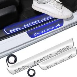 Mirror Finish Door Foot Step LED Sill Plate for Santro(Set of 4, Blue) Car Fancy Lights-20