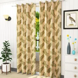 152.5 cm (5 ft) Polyester Semi Transparent Window Curtain (Pack Of 2)-8