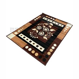 Asad Emporium Rugs Brown& Black Floral Anti-Skid Carpet-44
