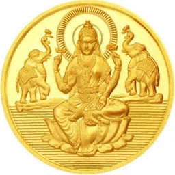 22Kt 0.5 Gram Laxmi Gold Coin 22 (916.7) K 0.5 g Yellow Gold Coin-image-35