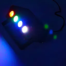 SPARK WORLD Black Textured Rectangle Mini Laser Disco Floor Lamp image 3